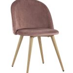 Стул Лион велюр с ромбами розовый