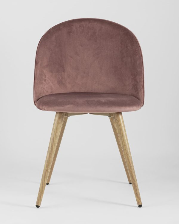 Стул Лион велюр с ромбами розовый 4 шт — изображение 3