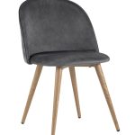 Стул Лион велюр с ромбами серый