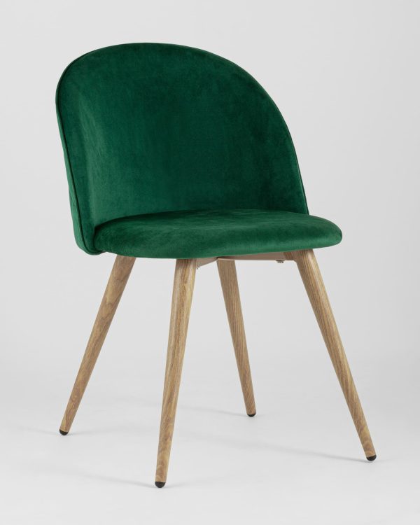 Стул Лион велюр с ромбами зеленый — изображение 2