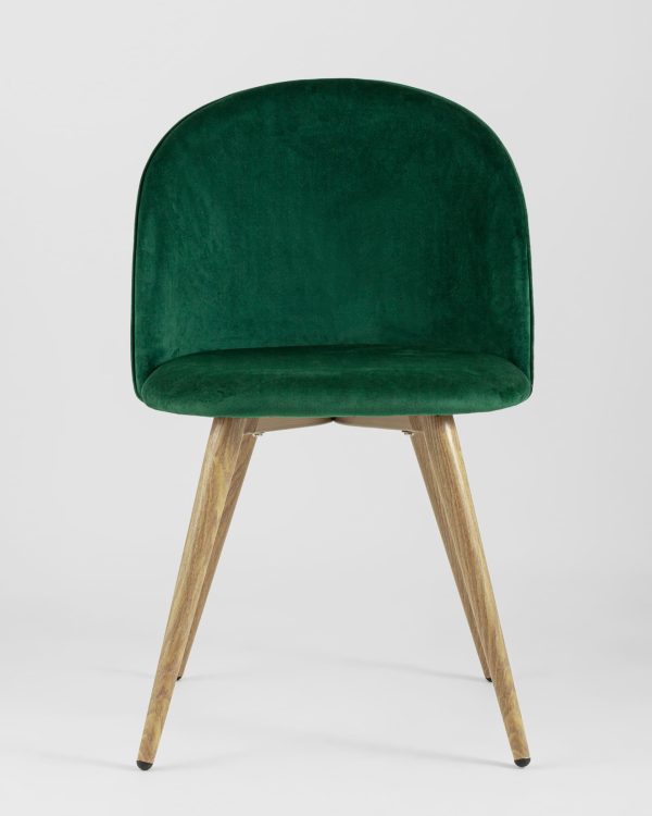 Стул Лион велюр с ромбами зеленый 4 шт — изображение 3