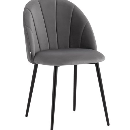 Стул Логан NEW велюр серый