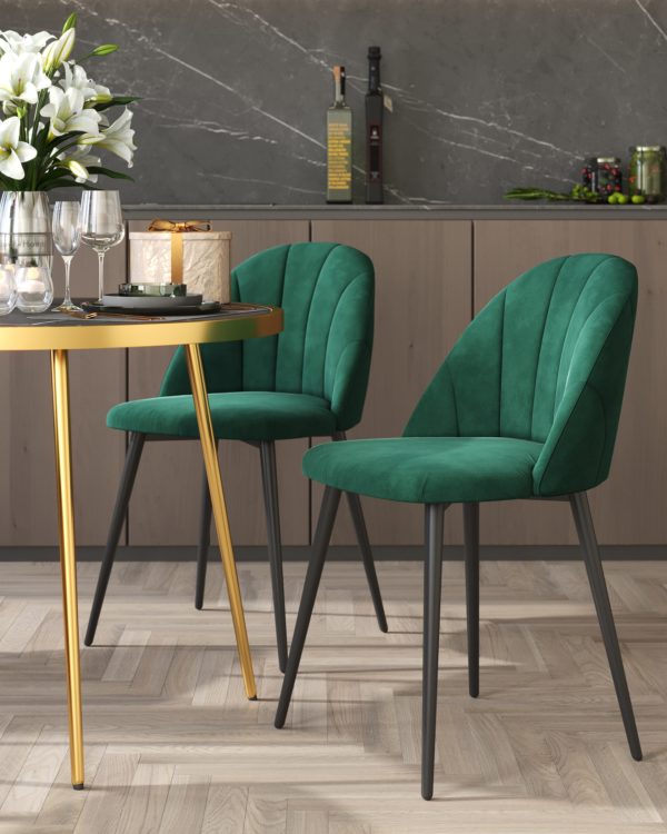 stul-logan-new-veljur-zelenyj-2 Стул Логан NEW велюр зеленый — изображение 3