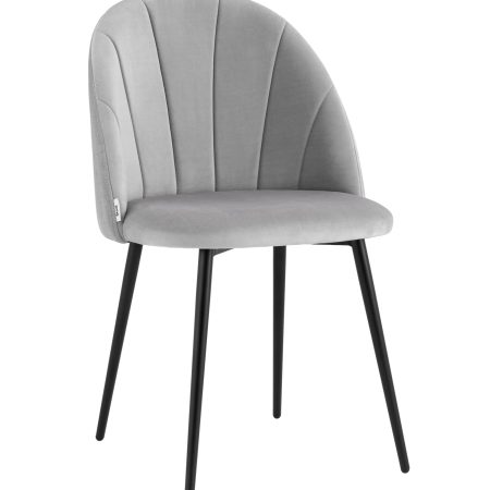 Стул Логан велюр светло-серый