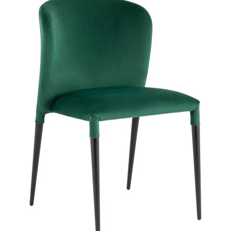Стул Лори велюр зелёный