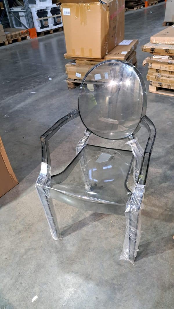 Стул Louis Ghost прозрачный серый FR 0037Y — изображение 2