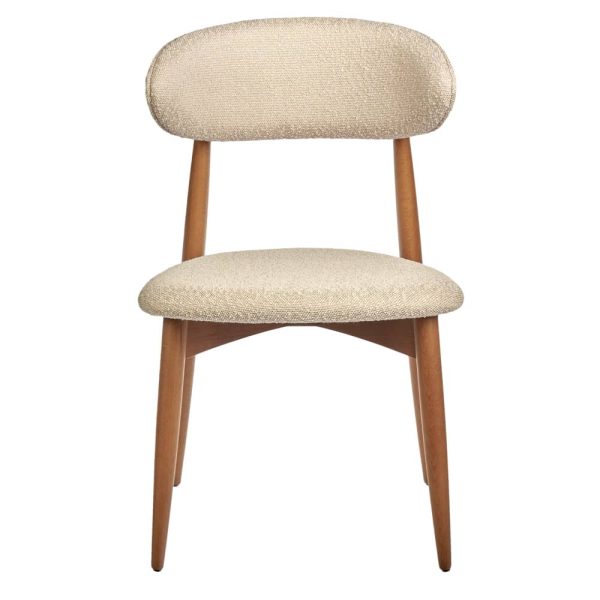 stul-lucas-latte-bukle-s-nozhkami-cveta-oreh-1 Стул Lucas латте букле с ножками цвета орех — изображение 2