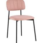 Стул Майло рогожка розовый