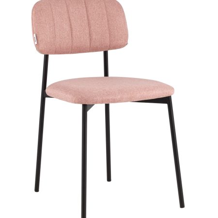 Стул Майло рогожка розовый