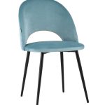 Стул Меган велюр пыльно-голубой