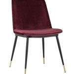 Стул Мелисса велюр бордовый