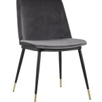 Стул Мелисса велюр темно-серый