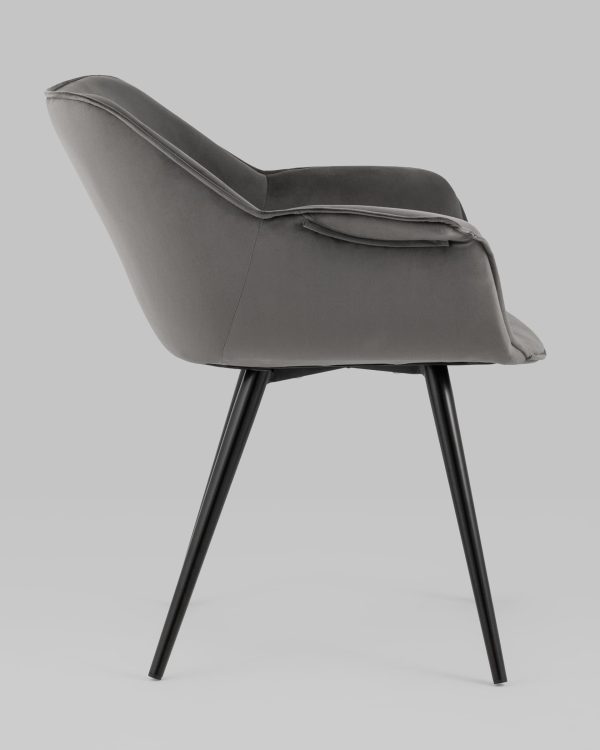 Стул Мэйсон велюр темно-серый — изображение 3