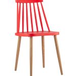 Стул Морган пластиковый красный