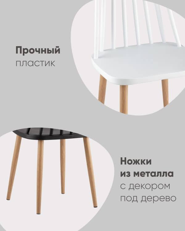 Стул Морган пластиковый красный — изображение 3