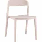 Стул Moris пластик нежно-розовый