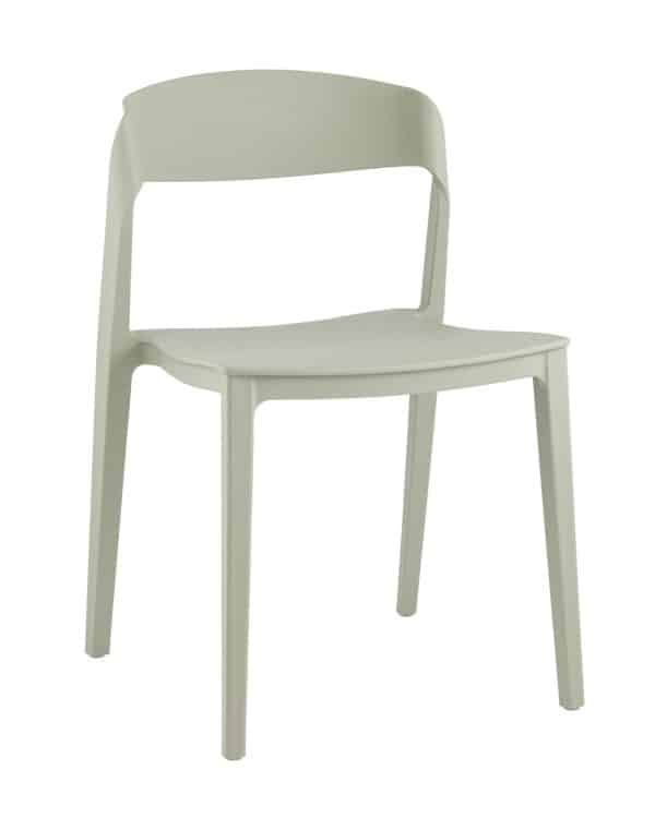 Стул Moris пластик серо-зеленый