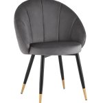 Стул Наоми велюр серый