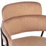 Стул Napoli латте с черными ножками — изображение 2