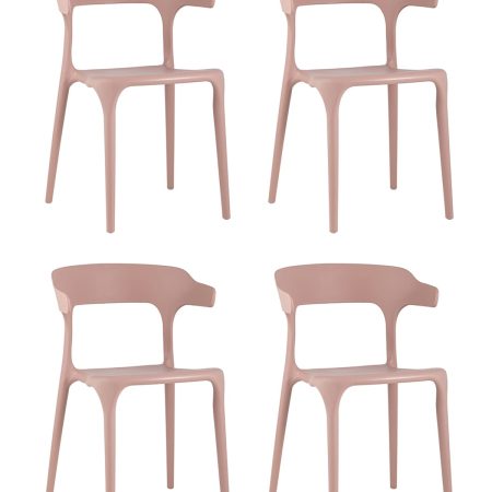 Стул Neo пластик пыльно-розовый 4 шт.