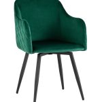 Стул Ника вращающийся велюр изумрудный