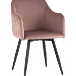 Стул Ника вращающийся велюр пыльно-розовый