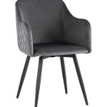 Стул Ника вращающийся велюр серый