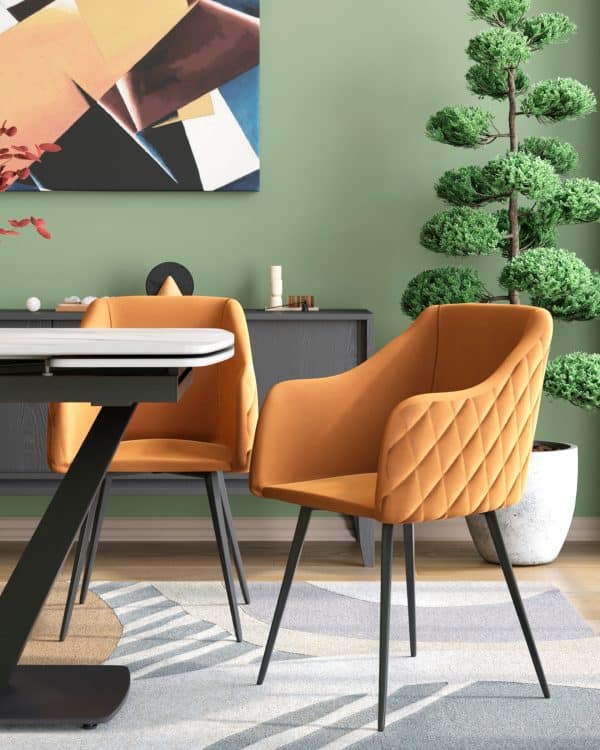 Стул Ника вращающийся велюр терракотовый — изображение 3