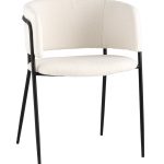 Стул Нэлли ткань букле белый