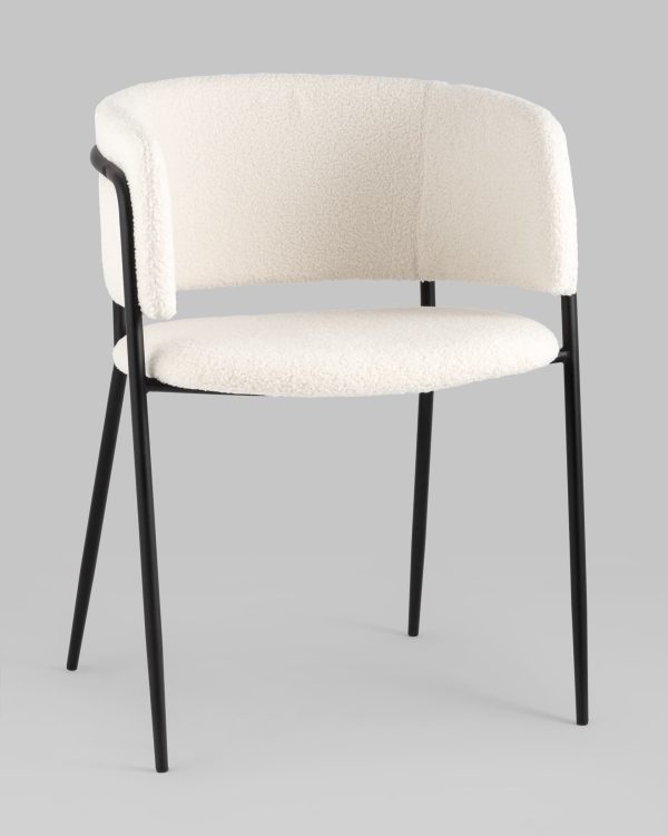 Стул Нэлли ткань букле белый 2 шт. — изображение 2