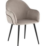 Стул Новел велюр серо-коричневый