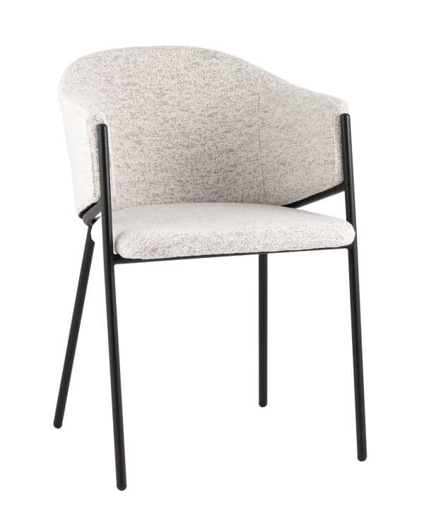 Стул обеденный Carmel бело-серый