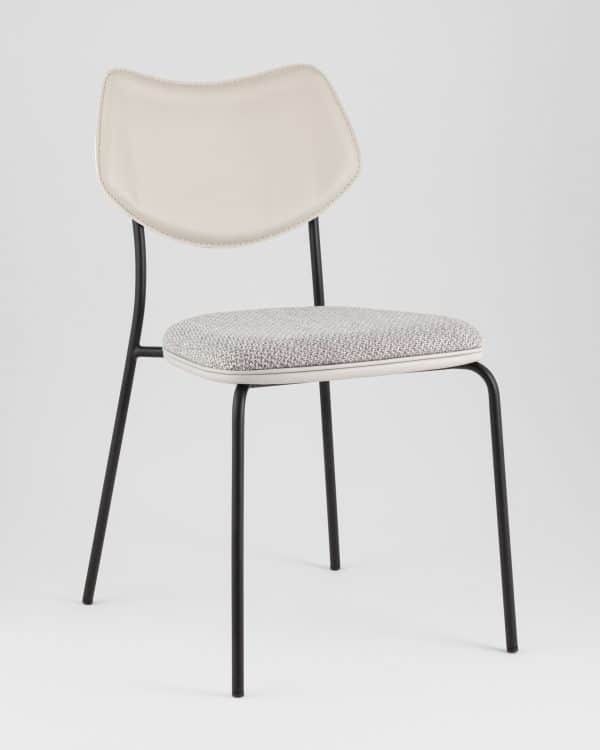 Стул обеденный Casey серый с серой экокожей — изображение 2