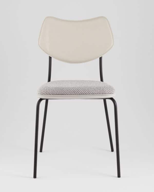 Стул обеденный Casey серый с серой экокожей — изображение 3