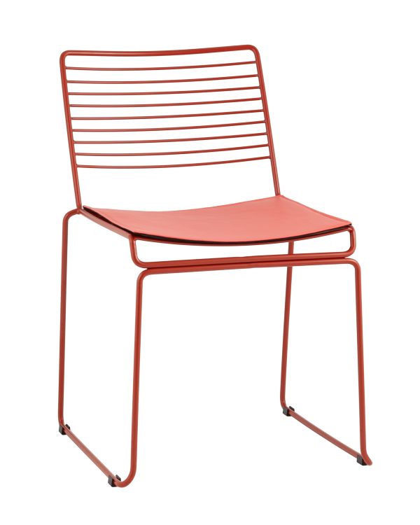 Стул обеденный Danny бордовый с подушкой