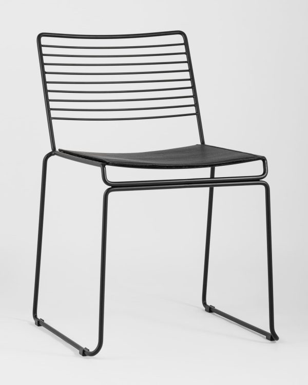 Стул обеденный Danny черный с черной подушкой 4 шт — изображение 2