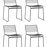 Стул обеденный Danny черный с черной подушкой 4 шт