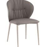 Стул обеденный Deia серая экокожа серые ножки