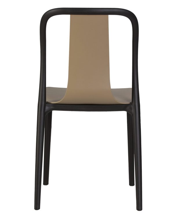 Стул обеденный DOBRIN ADAM, черный/бежевый — изображение 5