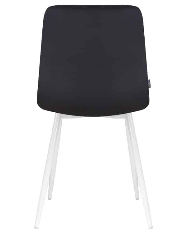 Стул обеденный DOBRIN ALEX, белые ножки, черный велюр (V108-77), — изображение 5