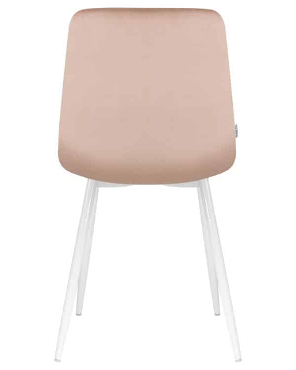 Стул обеденный DOBRIN ALEX, белые ножки, мокко велюр (V108-104), — изображение 5