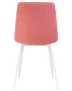 Стул обеденный DOBRIN ALEX, белые ножки, розовая ткань (UF860-05B) — изображение 5