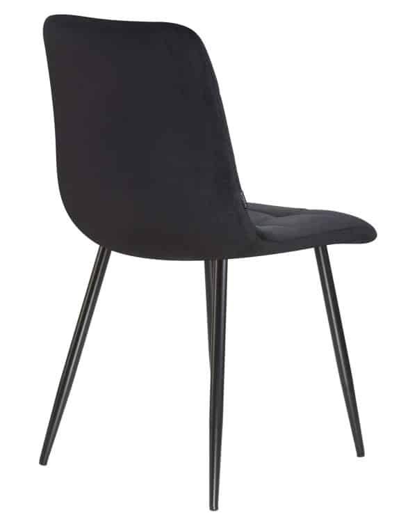Стул обеденный DOBRIN ALEX, черные матовые ножки, черный велюр (V108-77) — изображение 4