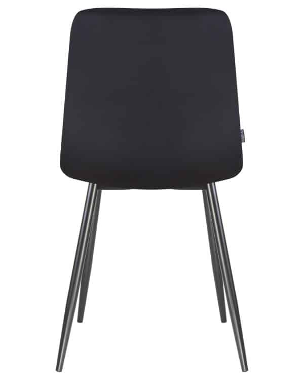 Стул обеденный DOBRIN ALEX, черные матовые ножки, черный велюр (V108-77) — изображение 5