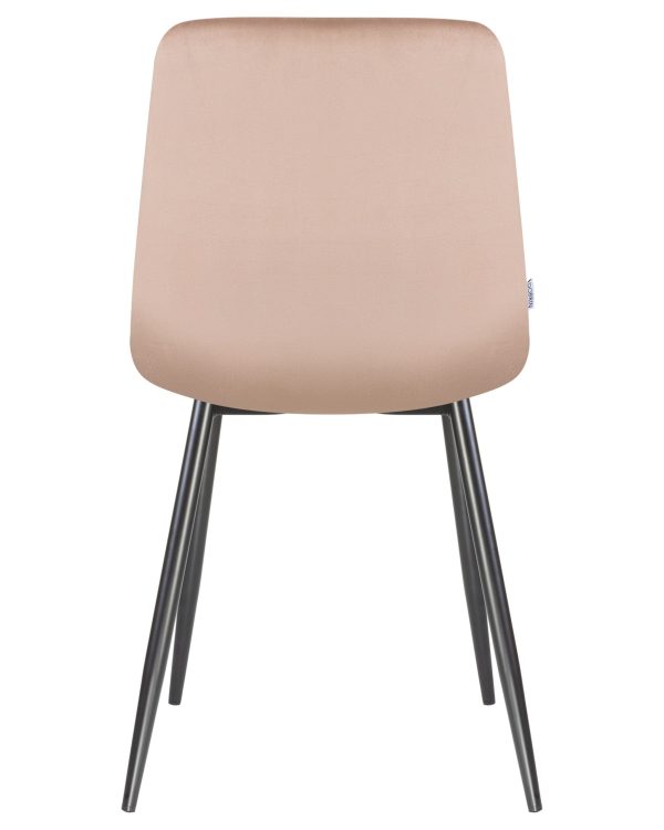 Стул обеденный DOBRIN ALEX, черные матовые ножки, мокко велюр (V108-104) — изображение 5