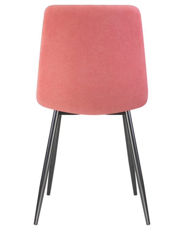 Стул обеденный DOBRIN ALEX, черные матовые ножки, розовая ткань (UF860-05B) — изображение 5