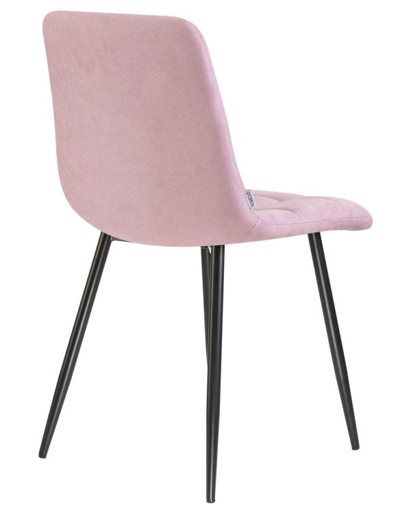 Стул обеденный DOBRIN ALEX, черные матовые ножки, сиреневая ткань (UF860-04B) — изображение 4