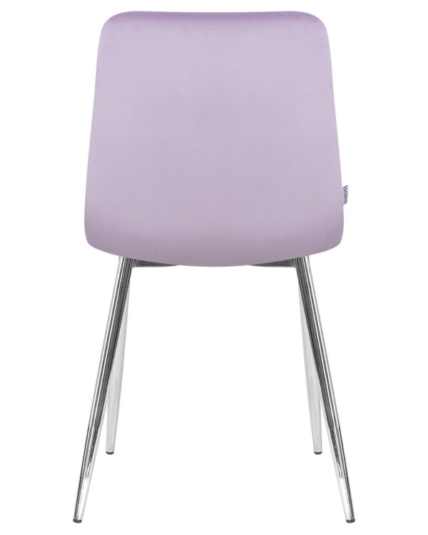 Стул обеденный DOBRIN ALEX, хром ножки, фиолетовый велюр (V108-49) — изображение 5