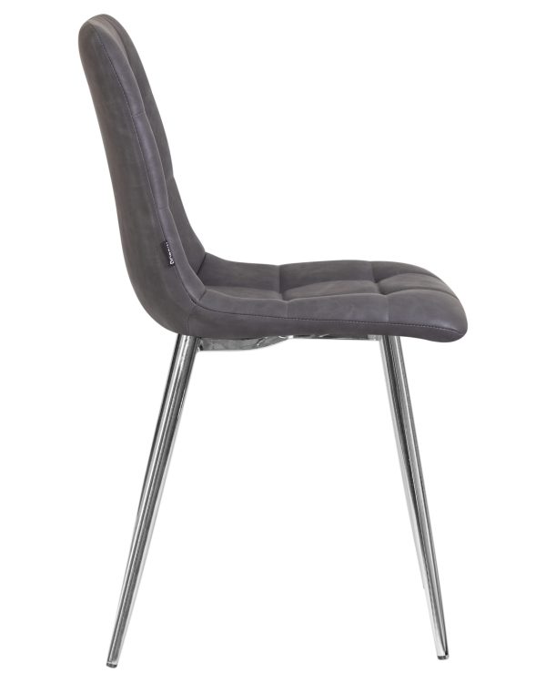 серая антрацитовая винтажная экокожа (RU-08)