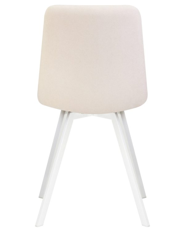 stul-obedennyj-dobrin-alex-square-belye-nozhki-kremovaja-tkan-uf860-01b-4 Стул обеденный DOBRIN ALEX SQUARE, белые ножки, кремовая ткань (UF860-01B) — изображение 5